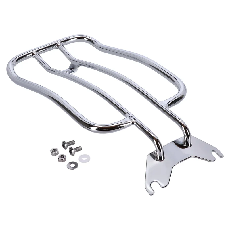MCS Solo seat luggage rack, 7". Chrome - 955855