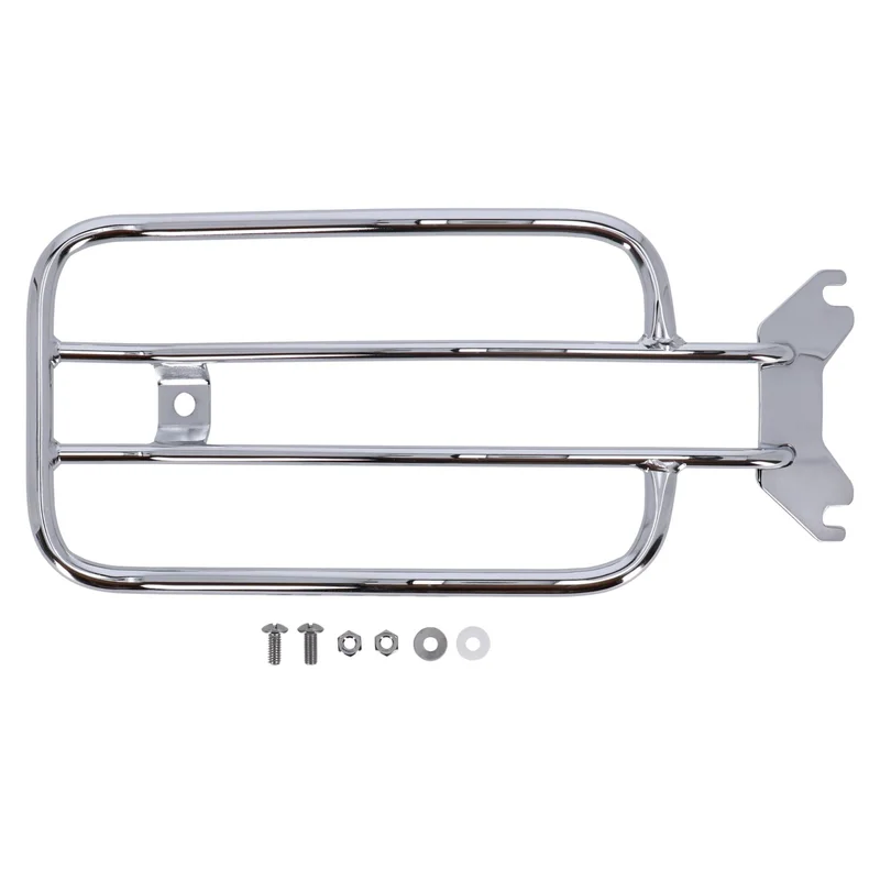 MCS Solo seat luggage rack, 7". Chrome - 955855