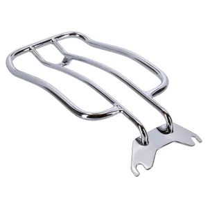 MCS Solo seat luggage rack, 7". Chrome