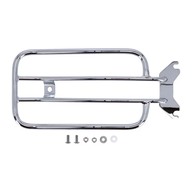 MCS Solo seat luggage rack, 7". Chrome - 955857