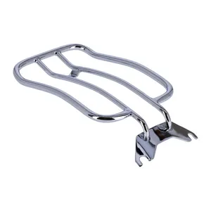 MCS Solo seat luggage rack, 7". Chrome