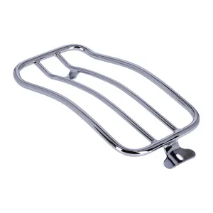 MCS Solo seat luggage rack, 7". Chrome