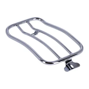 MCS Solo seat luggage rack, 7". Chrome