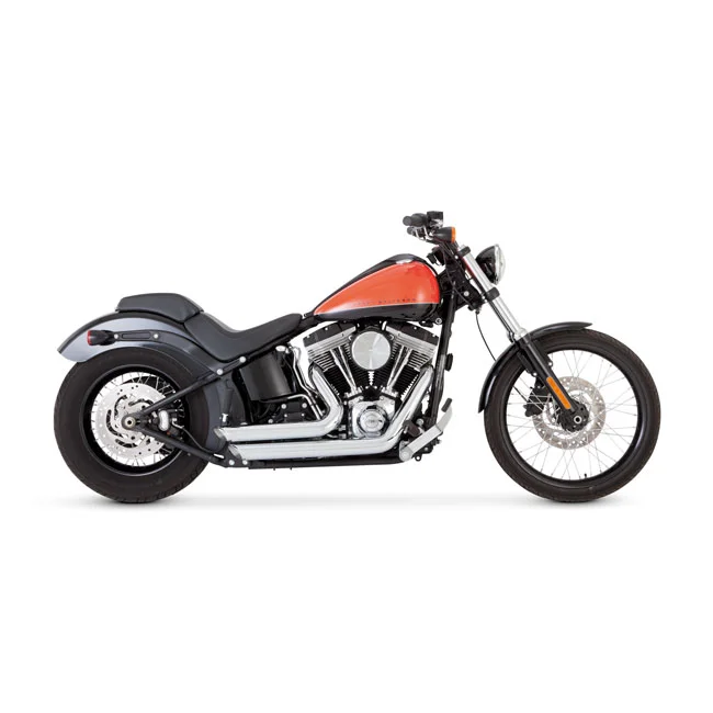 Vance & Hines & Hines, 2-1/2" shortshots staggered exh. PCX. chrome