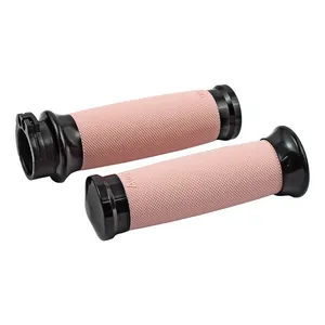 Avon Grips Avon Custom Contour grips, black anodized/pink