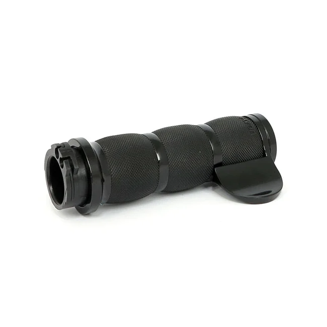 Avon Grips Throttle assist end cap Air Cushion, black anodized