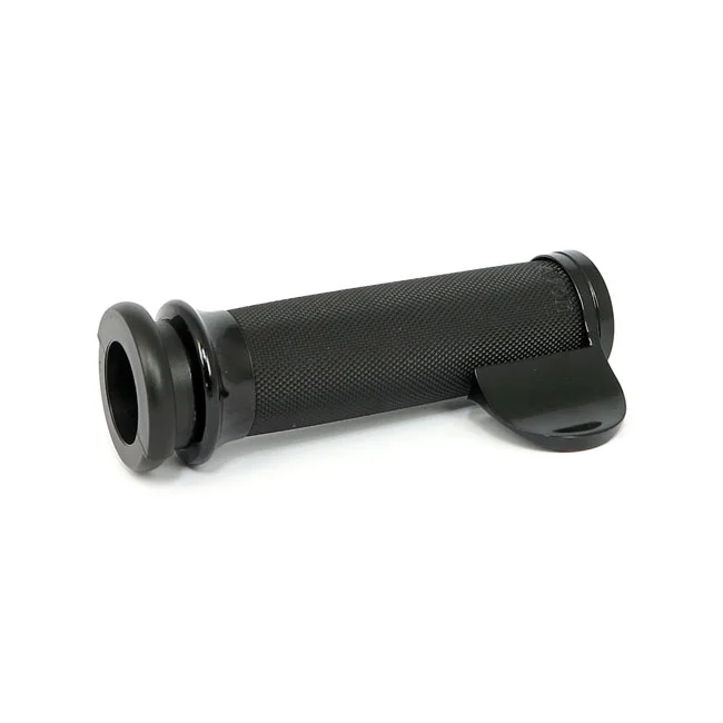 Avon Grips Throttle assist end cap Custom Contour, black anodized