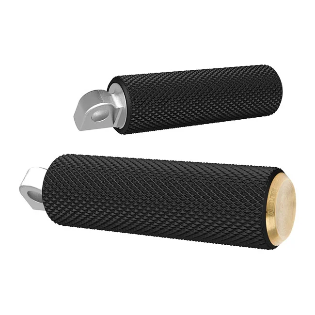 Arlen Ness FOOTPEGS - KNURLED - BRASS