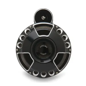 Arlen Ness Arlen Ness, billet horn kit, Deep Cut. Black CC