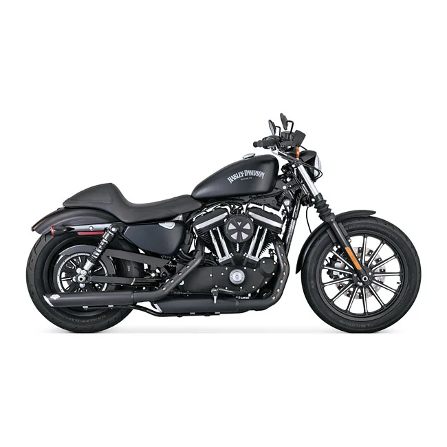 Vance & Hines & Hines, Twin slash 3" slip-on PCX mufflers. black