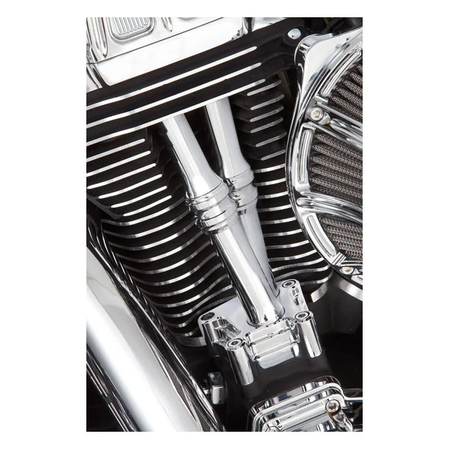 Arlen Ness Ness, TC 10-Gauge pushrod cover set. Chrome