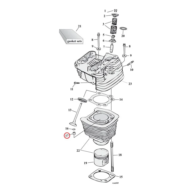 MCS Dowel pin, cylinder/transm. trap door - 16573-83A