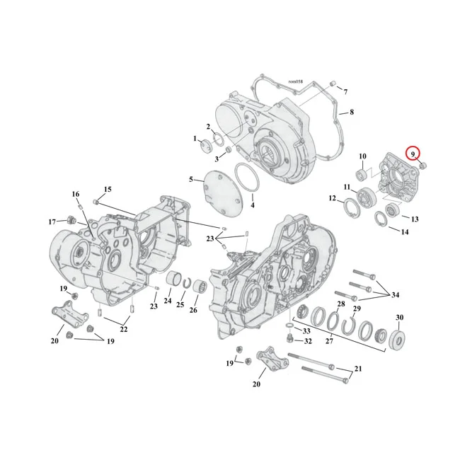 MCS Dowel pin, cylinder/transm. trap door - 16573-83A