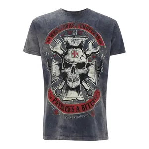 West Coast Choppers WCC Mechanic T-shirt vintage blue