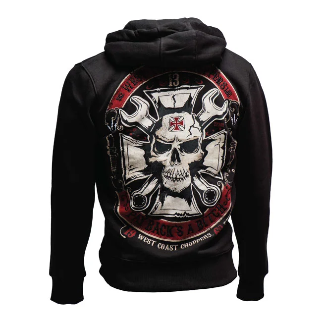 West Coast Choppers WCC Mechanic zip hoodie black