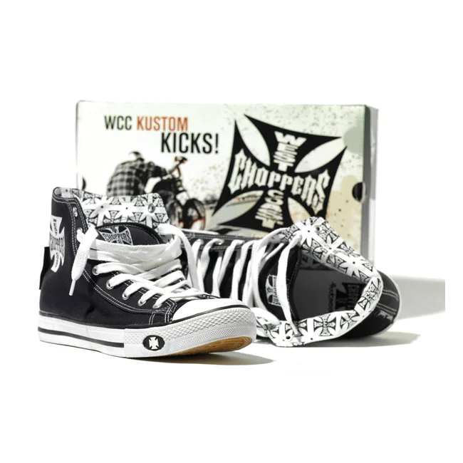 West Coast Choppers WCC Warrior hi-tops shoes black