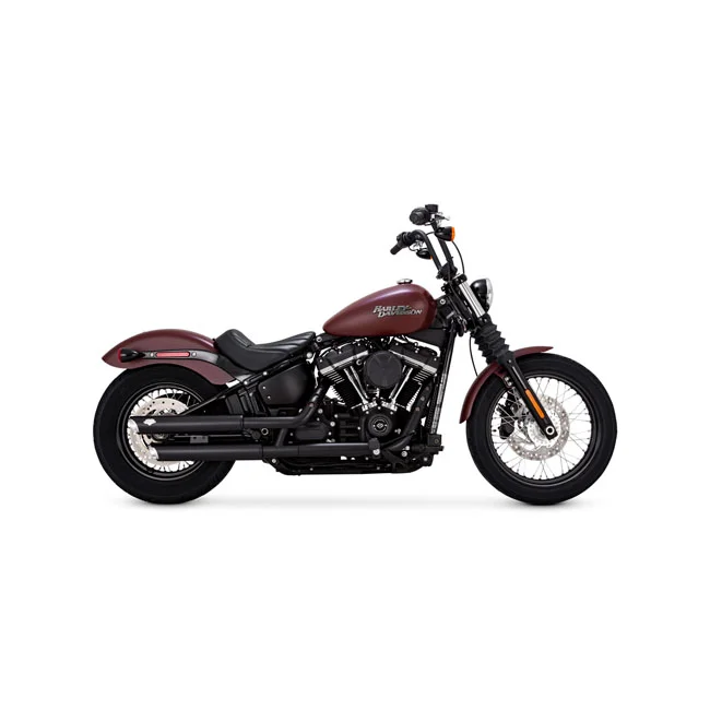 Vance & Hines & Hines, 3" twin slash slip-on PCX mufflers. black
