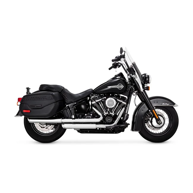 Vance & Hines & Hines, 3" twin slash slip-on PCX mufflers. chrome