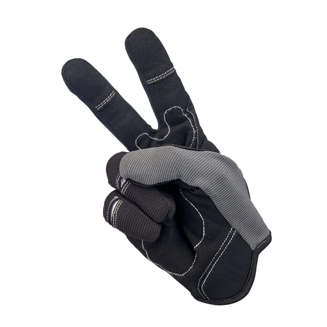 Biltwell Moto gloves gray/black