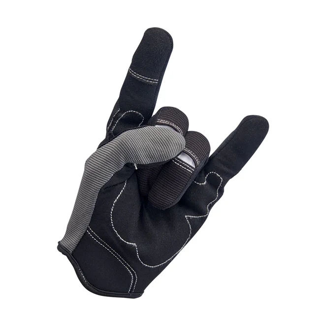 Biltwell Moto gloves gray/black