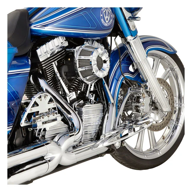 Arlen Ness Ness, 10-Gauge rider floorboards. Chrome