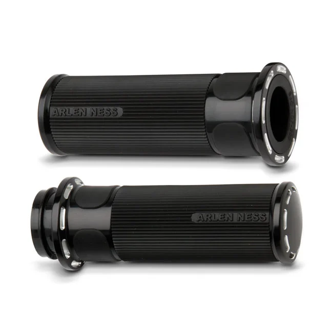Arlen Ness GRIPS - SLOT TRACK - TBW - BLA