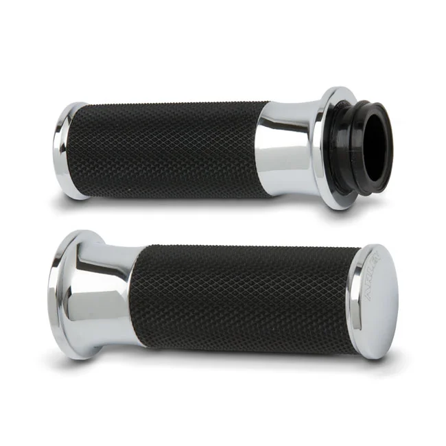 Arlen Ness GRIPS - SMOOTH - TBW - CHROME