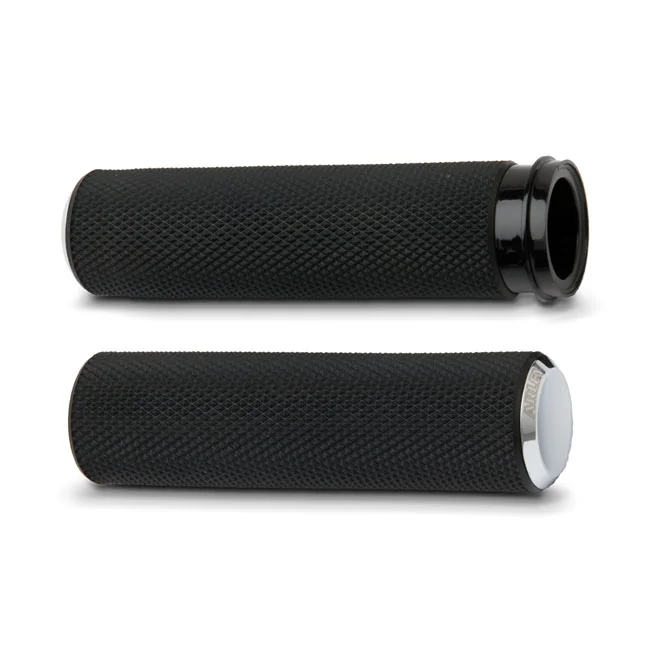 Arlen Ness GRIPS - KNURLED - TBW - CHROME