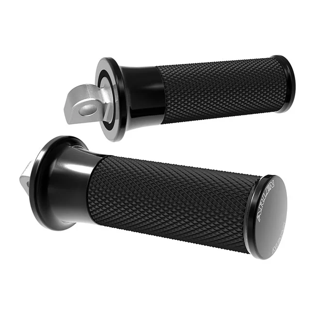 Arlen Ness FOOTPEGS - SMOOTH - BLACK