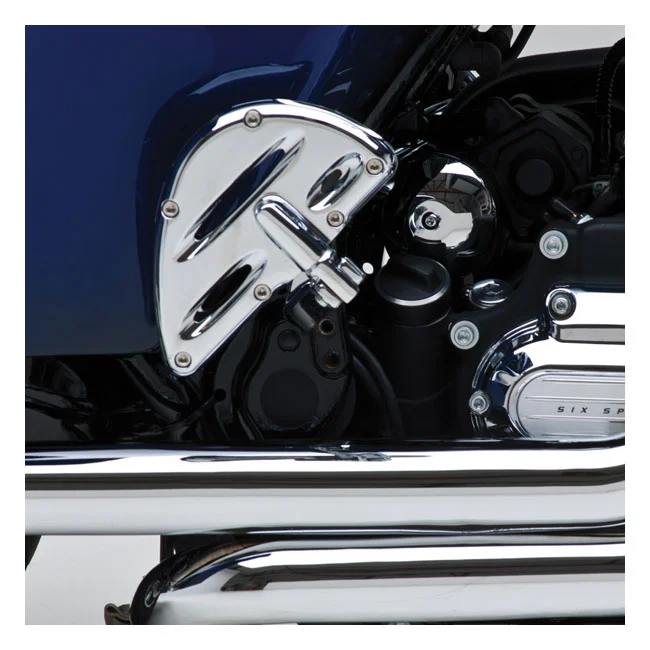 Arlen Ness Ness, Deep Cut passenger floorboards. Chrome