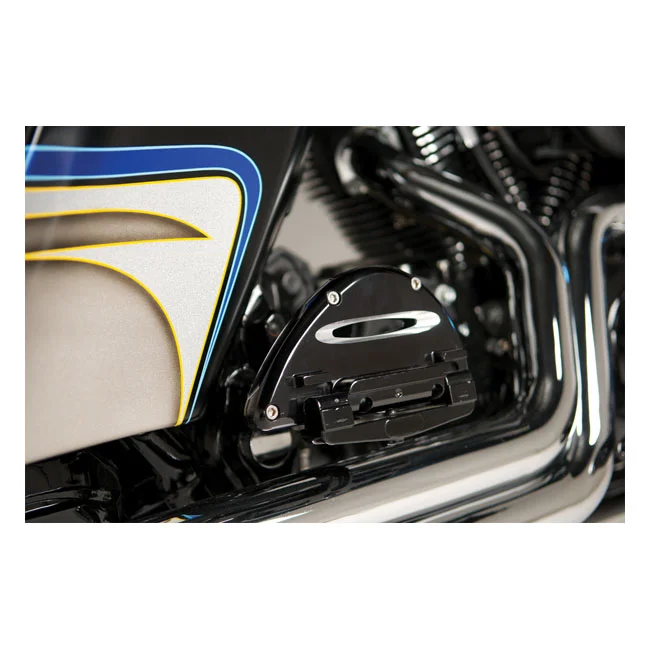Arlen Ness FLOORBOARD D-CUT PAS BLK