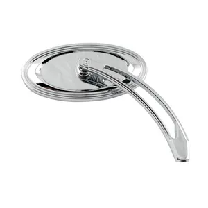 Arlen Ness Arlen Ness, Die-cast chrome oval stepped mirror