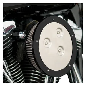 Arlen Ness Arlen Ness, Stage 1 Derby Sucker air cleaner kit. Black
