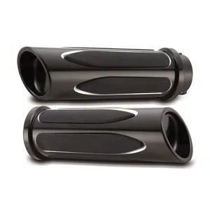 Arlen Ness Arlen Ness, billet Deep Cut Comfort grips. Black
