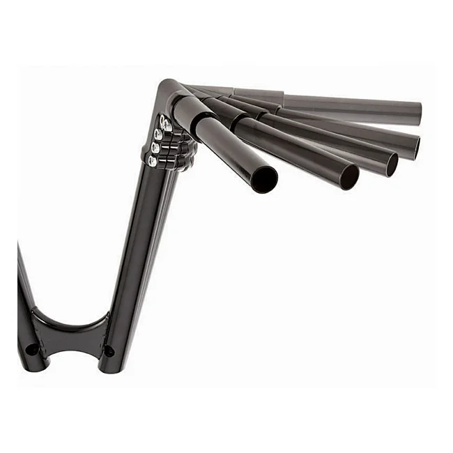 Arlen Ness Ness, 1-1/4" modular drag bar. Black, 8" rise