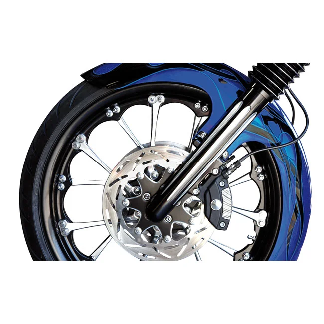 Arlen Ness Ness, 49mm hot legs dual disc deep cut, black
