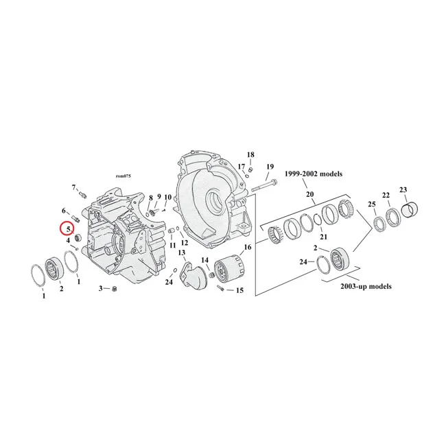 Jims Camshaft needle bearing. Inner - 24018-10