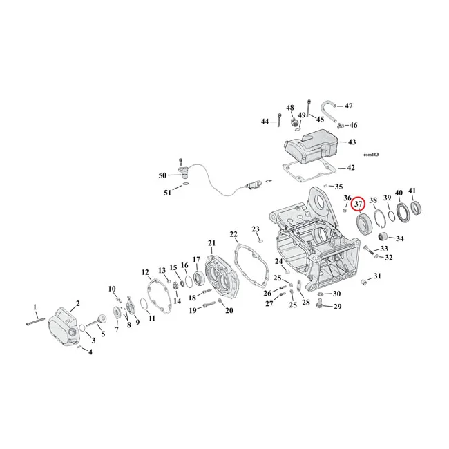 Jims Bearing transmission mainshaft - 8996A
