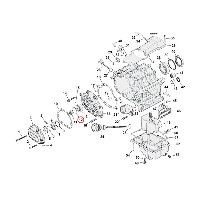 Jims Retaining ring, main/countershaft bearing - 35087-99A