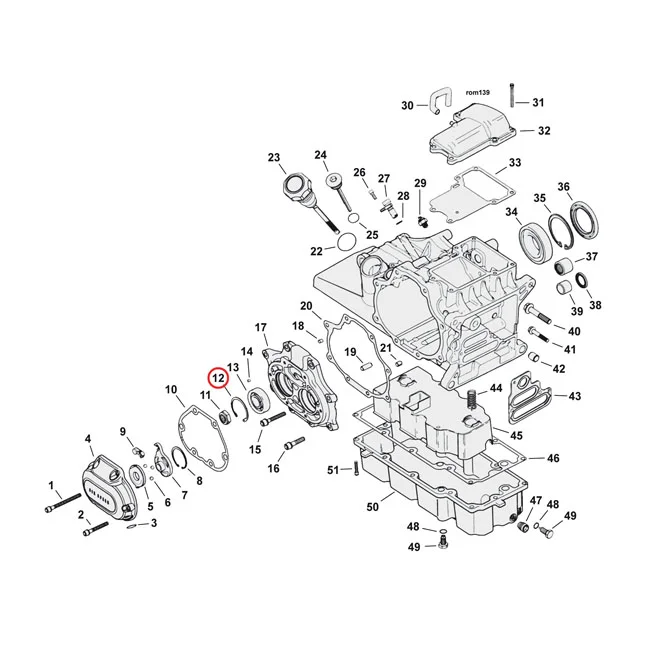 Jims Retaining ring, main/countershaft bearing - 35087-99A
