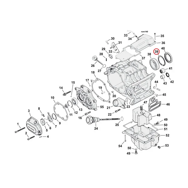 Jims Retaining ring mainshaft bearing, left - 11161A
