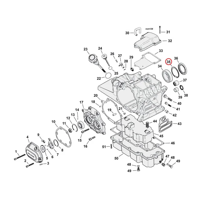 Jims Retaining ring mainshaft bearing, left - 11161A