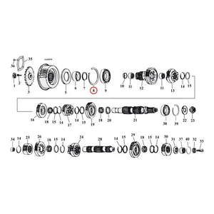 Jims JIMS, retaining ring mainshaft bearing, left