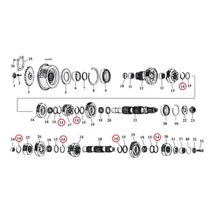 Jims JIMS retaining rings, transmission