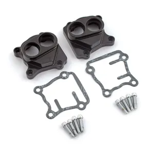 Jims JIMS, Twin Cam billet tappet cover set. Black