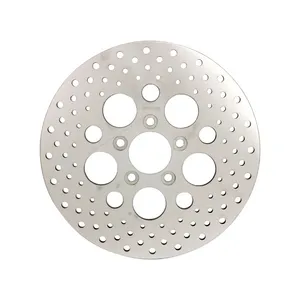 MCS Brake rotor rear. Polished stainless drilled 11.5"