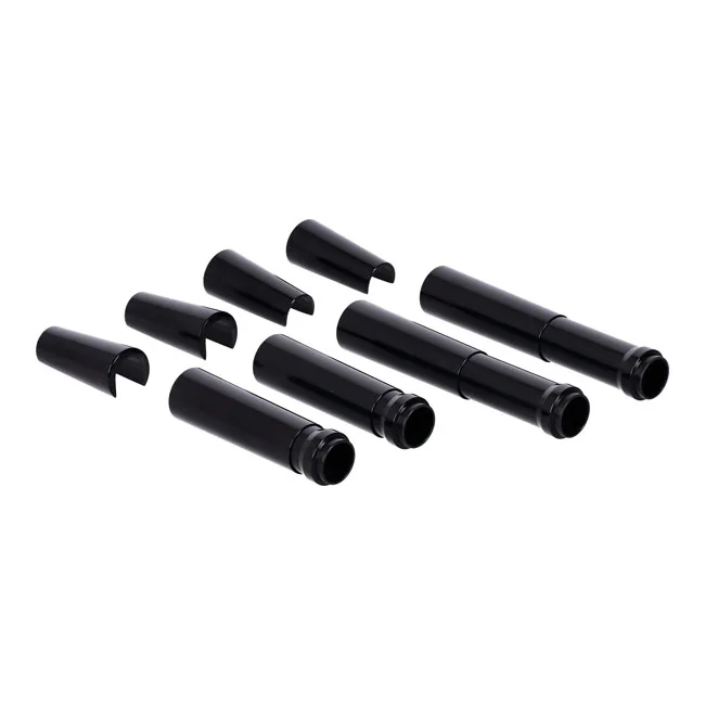 Jims Billet ''A Cut Above'' aluminum pushrod cover kit. Black - 17948-99