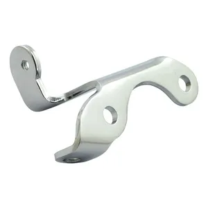 MCS Oil tank/clutch cable mounting bracket. Chrome