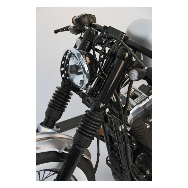 Cult-Werk 2-piece upper fork cover kit. Gloss black