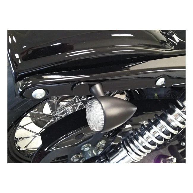 Cult-Werk Turn signal mount kit. Rear. No angle. Black